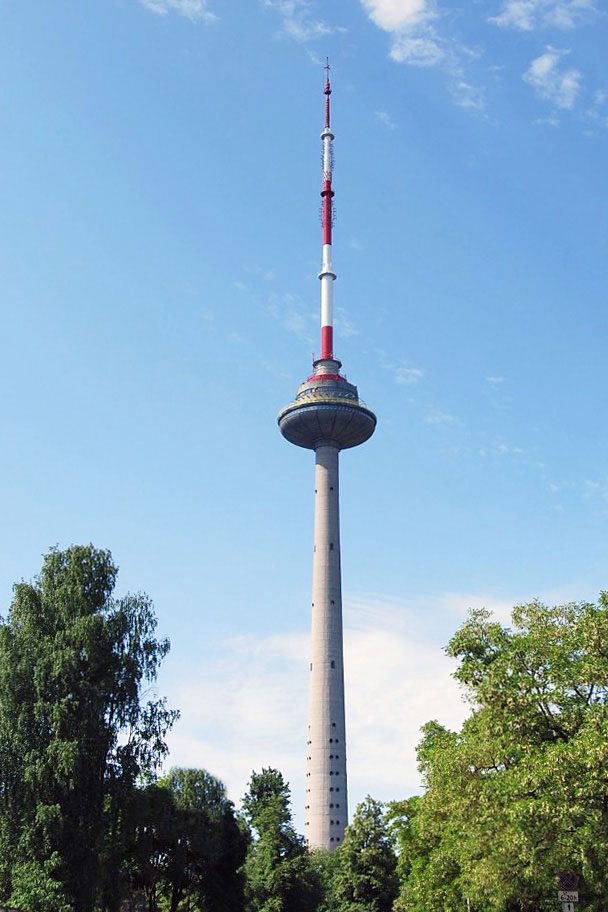 Fallskydd TV-torn Vilnius Lithuania