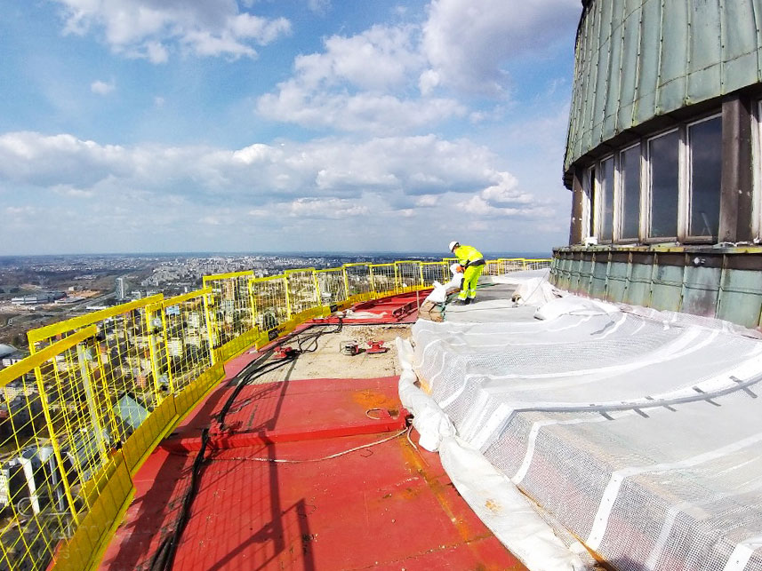 Fallskydd TV-torn Vilnius Lithuania