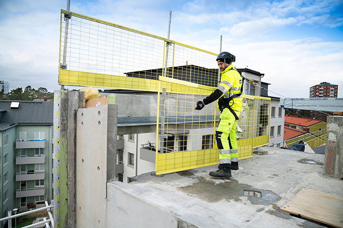 Construction kit - Personligt fallskydd för valv och platta tak