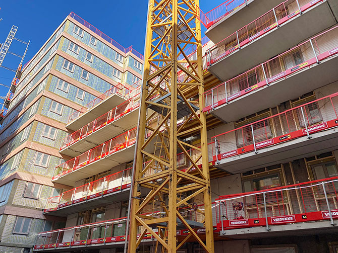 SafetyRespects fallskydd på byggprojekt - Veidekke Stockholm