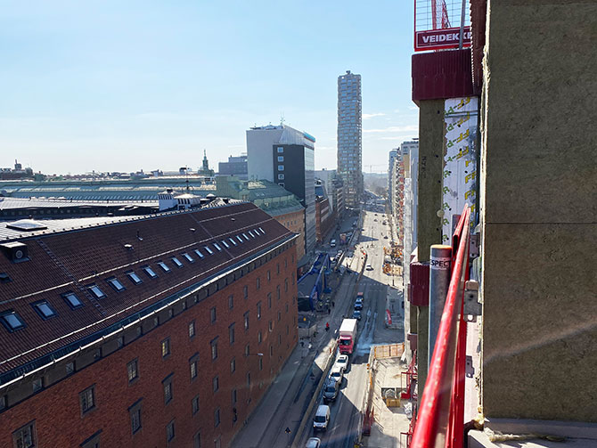 SafetyRespects fallskydd på byggprojekt - Veidekke Stockholm