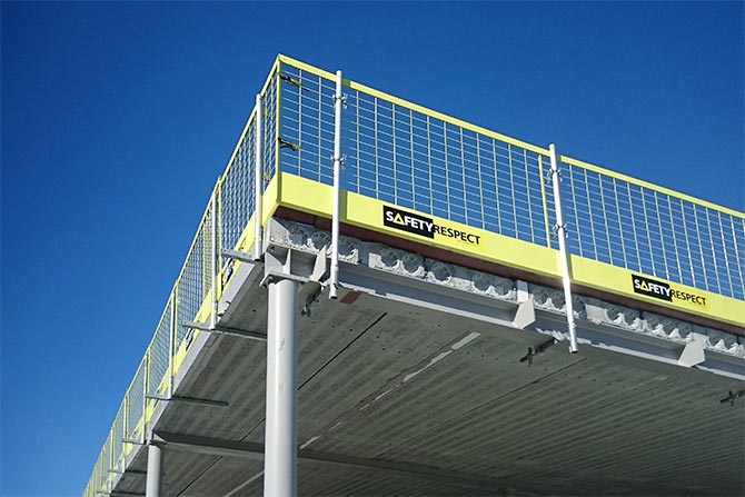Fallskydd stålbalk stålpelare